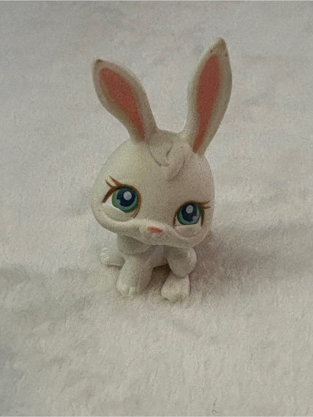 LPS White Bunny #3 Figurine Toy - 2004